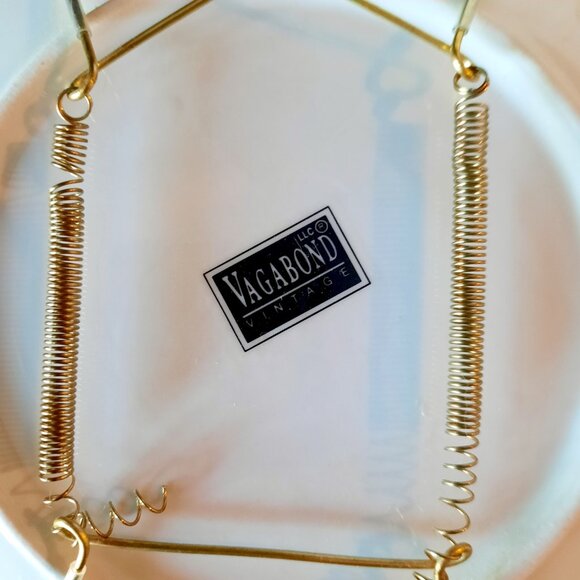 Set of 3 Vagabond Vintage Porcelain Blue/White Plates with Hangers, 8" - Picture 8 of 8